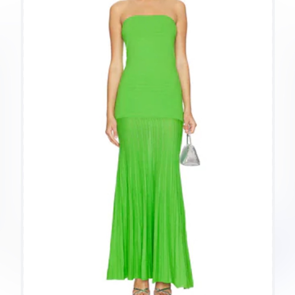 Green Strapless Dress